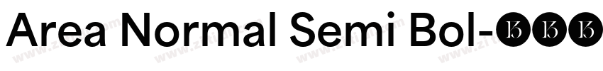Area Normal Semi Bol字体转换